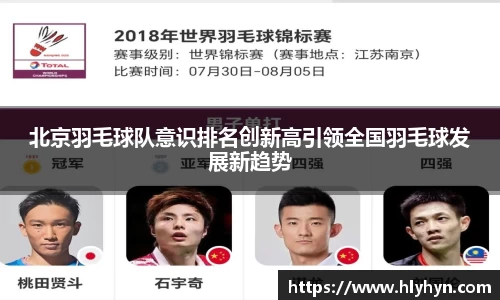 北京羽毛球队意识排名创新高引领全国羽毛球发展新趋势